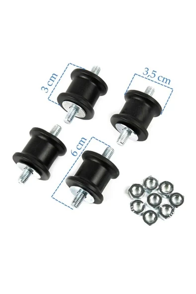 METİN ISITMA SOĞUTMA Klima Titreşim Önleyici Vibrasyon Konsol Takozu Büyük (45X2) 4 Lü ürün görseli 1