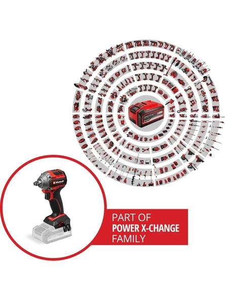 Einhell TP-CW 18/260-C Li BL - Solo, Kömürsüz Akülü Darbeli Somun Sıkma (Akü ve şarj cihazı dahil değildir) - 4510090 - 3