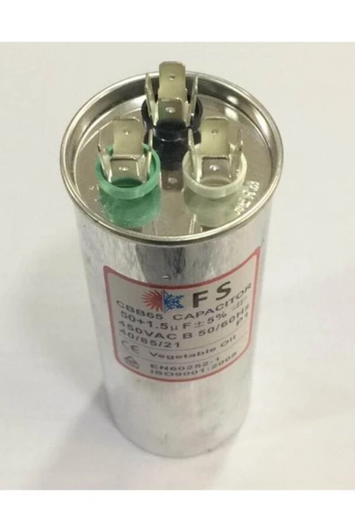 Miraç 50+1,5 Uf Klima Kondansatör 450 Vac - Resim 3