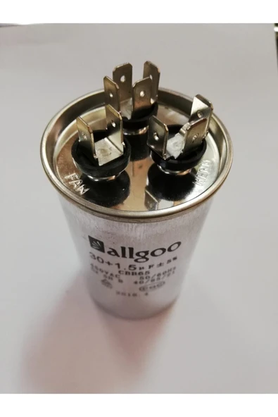 ALLGOO Klima Kondansatör Kapasitör 30+1,5 Uf 450 Vac -50/60 Hz ürün görseli 1