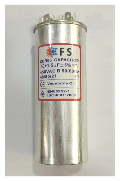 Miraç 50+1,5 Uf Klima Kondansatör 450 Vac ürün görseli 1