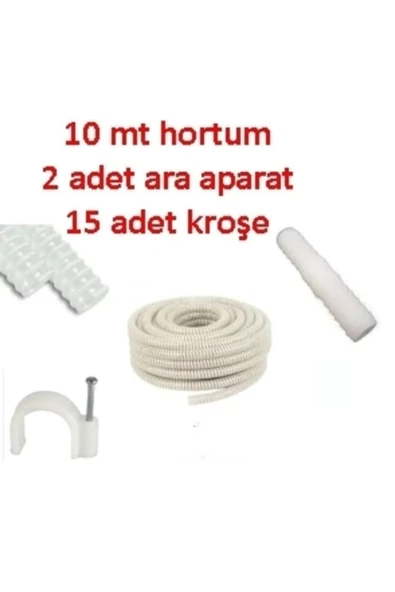 TOPALAKTİCARET Klima Su Tahliye Drenaj Hortumu 5/8 Çapı 10 Metre Ek Birleştirme Parça ürün görseli 1