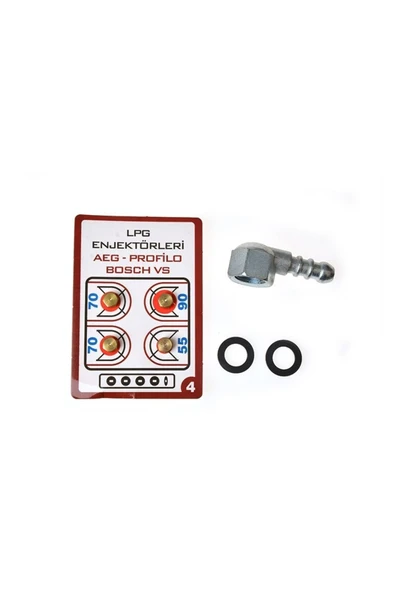 Ermiya Lpg Enjektör Ocak Memesi Dirsek Dönüşüm Seti Tüm Markalar Için