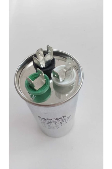 sarcool Klima Kondansatör 35+2,5 Uf 450 V Ac Kapasitör Cbb65 - Resim 2