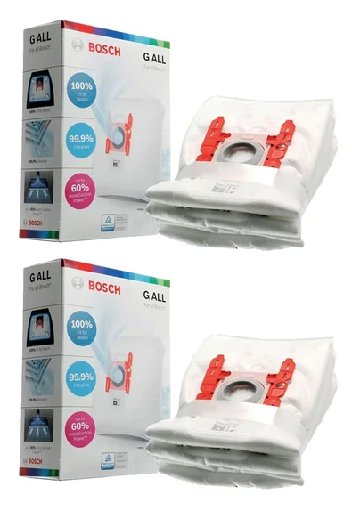 Ermiya 8 Ad 2 Kutu Siemens Toz Torbalı Süpürge Torbası / G All+1 Ad Performer Motor Koruma Filtresi ürün görseli 1