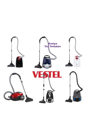Ermiya Vestel T20 S-T20 B-MELTEM T4500-Yıldız T7500-YILDIZ T8500-Elektrikli Süpürge 25 Ad Toz Torbası ürün görseli 1