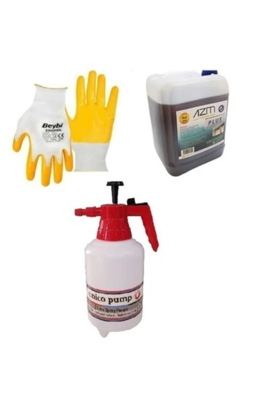 Azm Klima Temizleme Seti Klima Temizleyici 5 Lt Sprey Pompa Eldiven ürün görseli 1