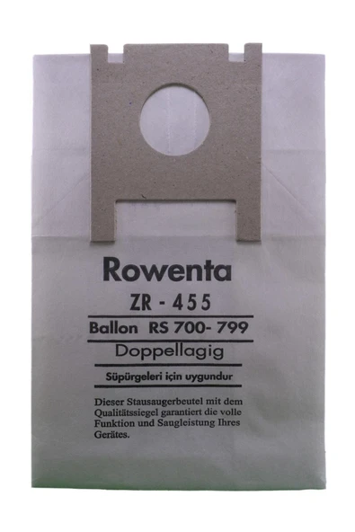 Rowenta Zr 455 Uyumlu Süpürge Kağıt Toz Torbası 10 Adet ürün görseli 1