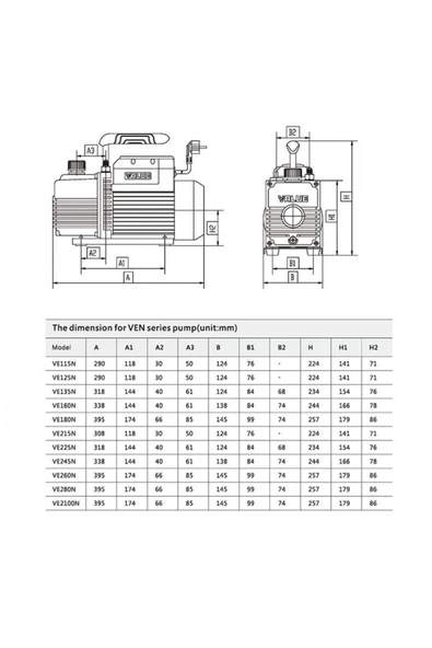 VALUE Ve 115n Vakum Pompası - Resim 3