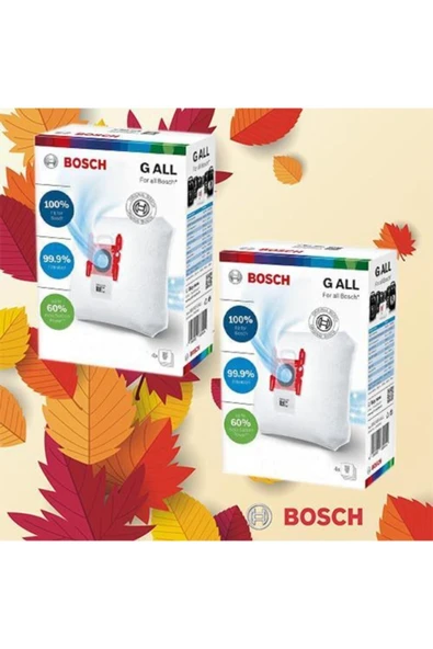 Ermiya G All Toz Torbası ( 2 Kutu ) 8 Ad Bosch Siemens Profilo +1 Ad Performer Motor Koruma Filtresi - 1