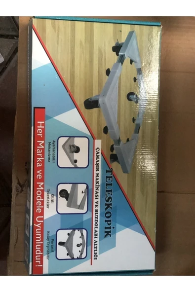 CMC Pamir Satış Teleskopik Çamaşır Makinası Ve Buzdolabı Altlığı +(Kredi Kart Şeklinde Cep Fener) - 2