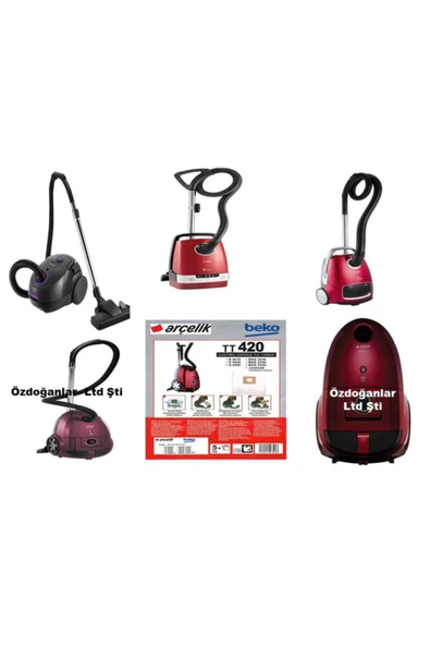 Arçelik Ermiya Dogant S 4240-s 4250-s 6260 Süpürge Bez Toz Torbası 25 Adet - 4