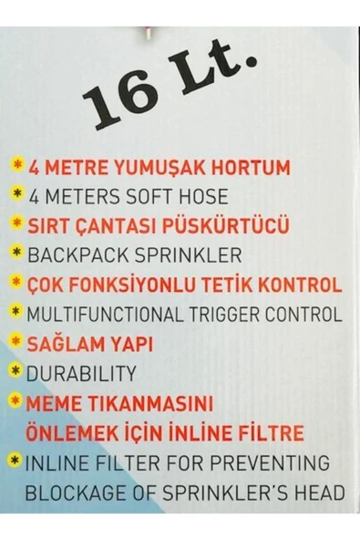 Universal Klima Temizleme Pompası Şarjlı Ve Elektrikli 16 Lt - Resim 2