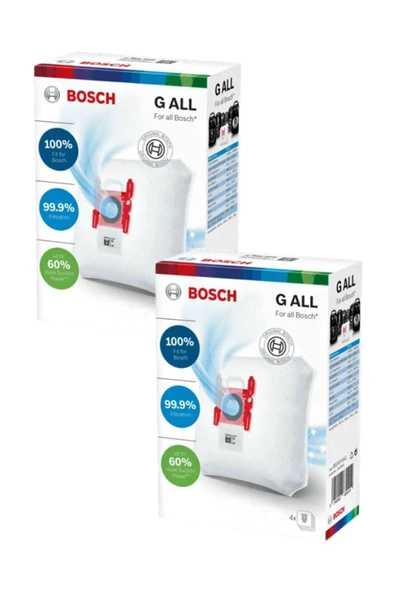 Ermiya G All Toz Torbası ( 2 Kutu ) 8 Ad Bosch Siemens Profilo +1 Ad Performer Motor Koruma Filtresi - 2