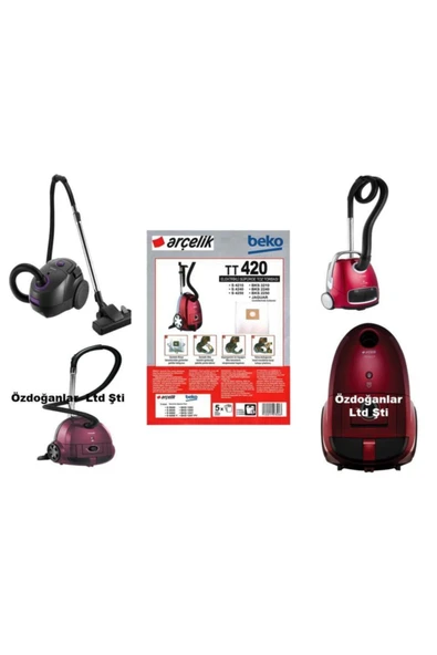 Arçelik Ermiya Dogant S 4240-s 4250-s 6260 Süpürge Bez Toz Torbası 25 Adet - 1