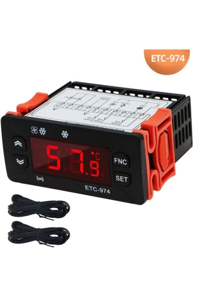 Artiko ETC 974 DİJİTAL TERMOSTAT ÇİFT PROP ürün görseli 1