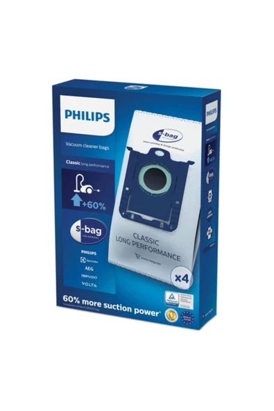 Ermiya Phılıps Fc 9302 Silent Star Süpürge Toz Torbası 4 Adet Philips+Performer Pro Motor Koruma Filtresi ürün görseli 1