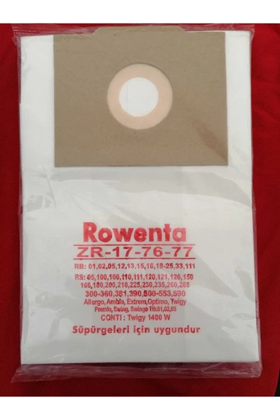 Rowenta Zr 17-76-77 Kağıt Torbası ürün görseli 1