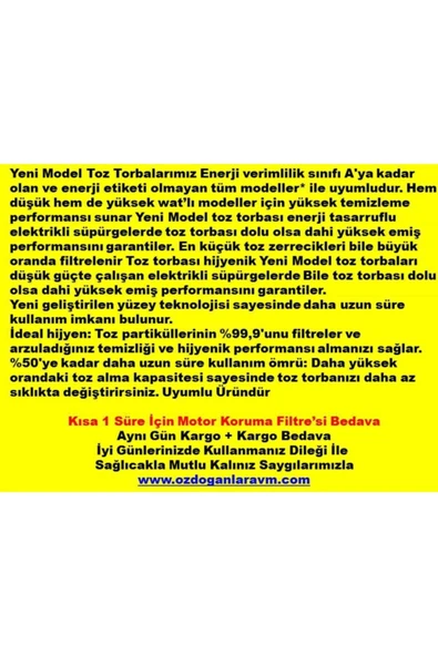 Electrolux Philips S Bag Elektrikli Süpürge 25 Ad Toz Torbası Poşette - Resim 3