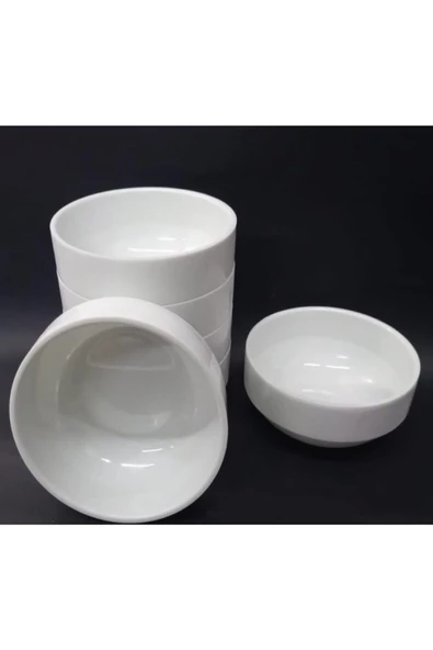 İstoç Türk 6 Adet Beyaz A Kalite Çorba Kasesi 12x5cm Derin Tas Hesaplı Yoğurt Hoşaf Sütlaç Aşure Kabı ürün görseli 1