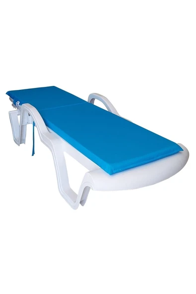 Ermiya 2 adet Şezlong Minderi Su Geçirmez Fermuarlı 180*55*5 Cm Yıkanır Silinir Fermuarlı - Resim 3