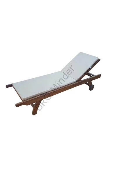 MİNDERSAN Solmazlık Garantili Akrilik Krem Şezlong Minderi 180-55-5 Cm - Resim 3