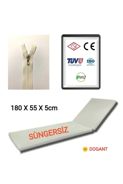 Ermiya 2 Adet Black Stockings Süngersiz Şezlong Minderi Klıfı Sıvı Geçirmez Fermuarlı 180*55*5 Cm ürün görseli 1