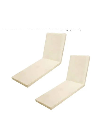 shop 2 Adet Şezlong Minderi Sıvı Geçirmez Leke Tutmaz Kumaş Içerisinde Dns Li Sünger 180-55-5 ürün görseli 1