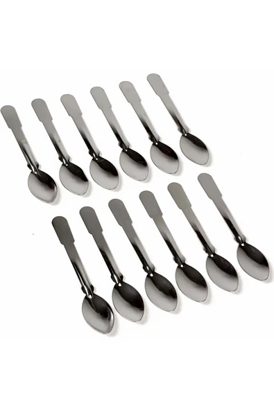 Ermiya 12 Adet Bekar-öğrenci-piknik- Kahveci -çay Kaşık - Çaycı Ince Çay Kaşığı ürün görseli 1