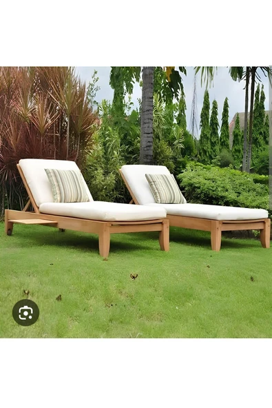 Ermiya 2 Ad Burgaz Adası Şezlong Minderi 180*55*5 Cm Fermuarlı İmpertex Kumaş ürün görseli 1