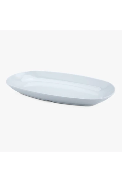 Ermiya 6 Adet Termostar Beyaz Melamin Kayık Tabak 14*17*25*29*32 Cm Ebat Ölçü Seçiniz - 1
