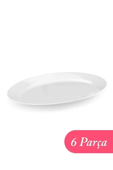 Tria Melamin Kayık Tabak 6'lı Paket 16x26 Cm ürün görseli 1