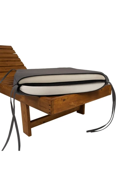 Ermiya Patara Plajı 2 Adet Şezlong Minderi 180*55*5 Cm Yıkanır Silinir Fermuarlı - Resim 2