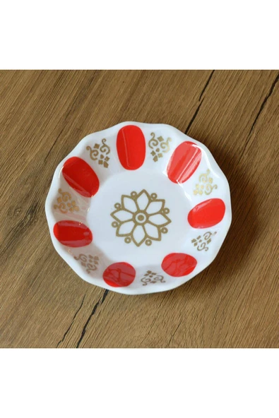 Ermiya 12 Adet Homenıva Melamin Çay Tabağı Renk Seçiniz +12 Ad Çelik Çay Kaşığı ürün görseli 1