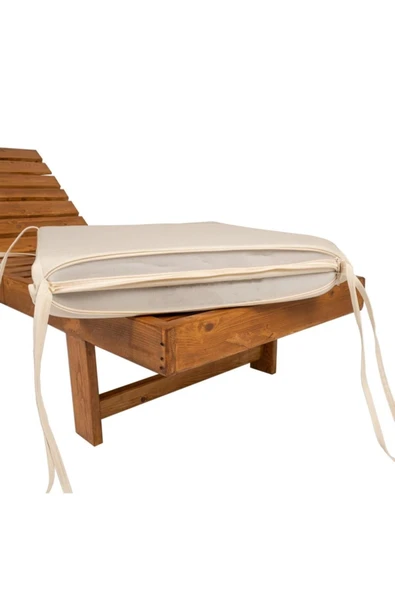 Ermiya Kabak Koyu / Fethiye 2 Adet Şezlong Minderi 180*55*5 Cm Yıkanır Silinir Fermuarlı - Resim 2