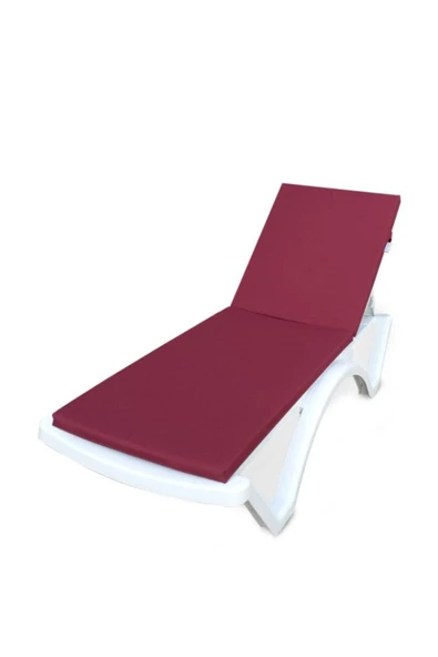 ByUtku Plastik Şezlong Minder Kılıfı 180x55 (SÜNGERSİZ) Bordo ürün görseli