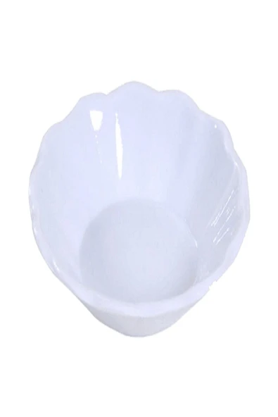 Ermiya Beyaz Melamin Çay Tabağı 12'li Paket ürün görseli 1