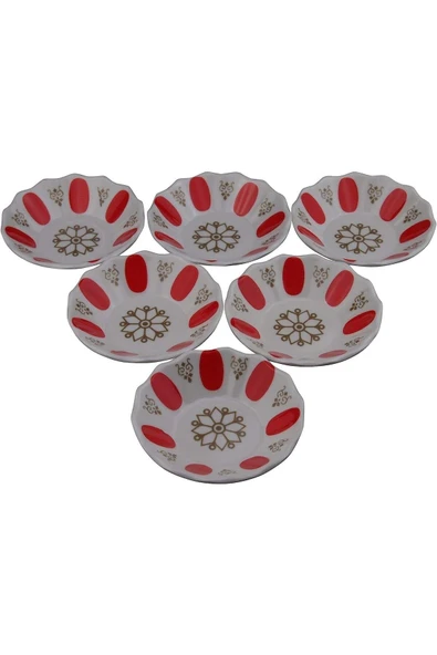 Ermiya Transformacion Melamin Çay Tabağı 6 Adet+6 Ad Paslanmaz Çelik Çay Kaşığı Bedava ürün görseli 1