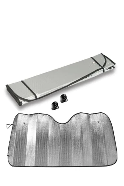 Drexpress Araba Ön Cam Güneşlik Araç Içi Ön Cam Vantuzlu Katlanır Güneşlik Koruyucu 130 Cmx60 Cm - Resim 4