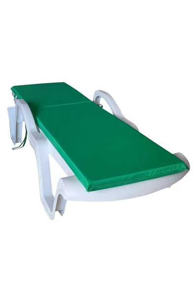 Ermiya Gümüşlük Koyu / Bodrum 2 Adet Şezlong Minderi 180*55*5 Cm Yıkanır Silinir Fermuarlı - Resim 3