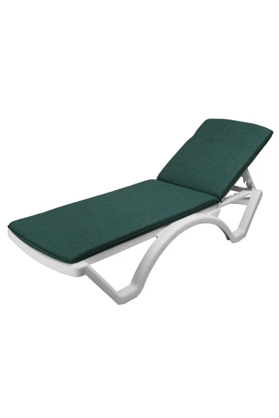 Belde Ermiya Şezlong Minderi 180*55*5 Cm Dış Mekan Kumaşlı Fermuarlı Yıkanır Silinir Arka Kuşaklı ürün görseli 1