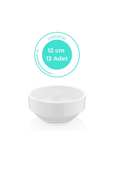 Akelsan 12 cm Melamin Joker Kase, 12'li Set, Kırılmaz, %100 Melamin ürün görseli 1