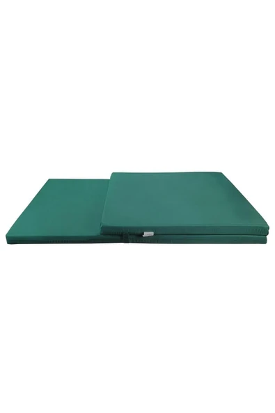 Ermiya 180*55*5 cm TAŞINIR KATLANIR ŞEZLONG MİNDERİ KAMP MİNDERİ SU İTİCİ KUMAŞ FERMUARLI 5 CM(YEŞİL) - Resim 2