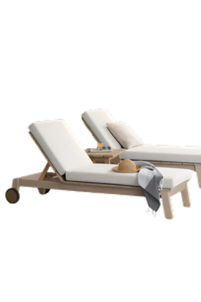 Ermiya Koman Şezlong Minderi 180*55*5 Cm Fermuarlı İmpertex Dış Mekan Kumaşı ürün görseli 1