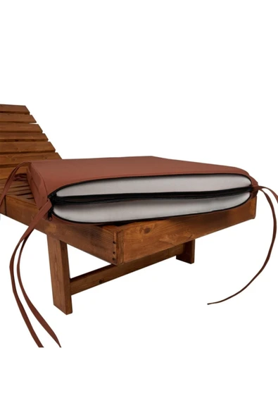 Ermiya Çıralı Plajı 2 Adet Şezlong Minderi 180*55*5 Cm Yıkanır Silinir Fermuarlı - Resim 2