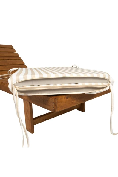 Ermiya Karatas Magarası 2 Adet Şezlong Minderi 180*55*5 Cm Yıkanır Silinir Fermuarlı - Resim 2