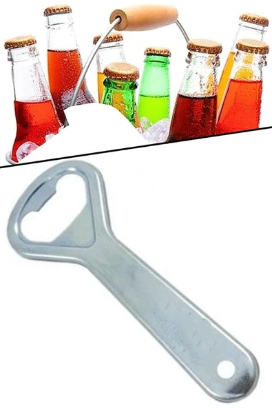Ermiya 2 Adet Şişe Açacağı Metal Meşrubat Açacağı Soda Kapak Açacağı - 1