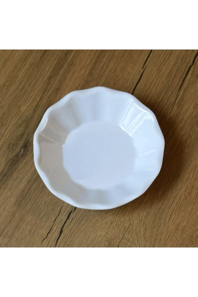 Ermiya Melamin Kahveci Beyaz Çay Tabağı 12 Adet 12 Çay Kaşık ürün görseli 1