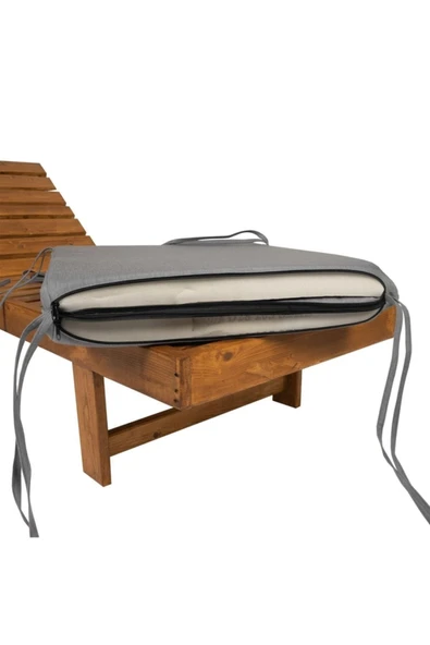 Ermiya 2 adet Palmiye Fermuarlı Şezlong Minderi 55*180*5 Cm - Resim 2