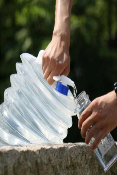 easyso Katlanabilir Akordiyon Su Bidonu 10 Litre Çok Amaçlı Kamp/ Piknik Için Uygun - Resim 4